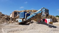Kleeman 122 mobile impact crusher with ardent fire suppression system