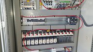 close up of electrical panels in clean environment