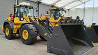Volvo wheel loader with an ardent tank