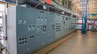electrical panels in a factory environment