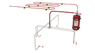 Ardent pneumatic indirect fire suppression system 