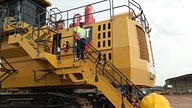 Ardent Ghana Engineer on CAT machine