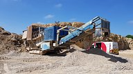 Kleeman 122 mobile impact crusher with ardent fire suppression system